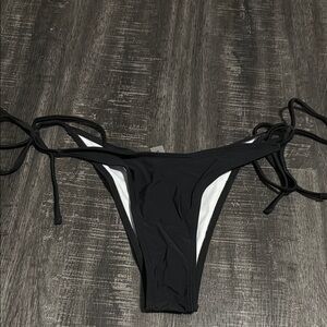 Black Bikini Bottom with Side Ties